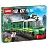 LWCK 80013 non  TÀU DA XANH bộ đồ chơi xếp lắp ráp ghép mô hình Creator GREEN TRAIN Sáng Tạo 523 khối
