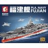 SEMBO 202080 non  TÀU SÂN BAY MÁY PHÓNG NỘI ĐỊA ĐẦU TIÊN PHÚC KIẾN tỷ lệ 1:420 bộ đồ chơi xếp lắp ráp ghép mô hình Military Army PLA.NAVY FUJIAN Quân Sự Bộ Đội 3015 khối