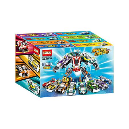 LWCK 60045 non  KẾT HỢP MECHA 8 THÚ VỊ bộ đồ chơi xếp lắp ráp ghép mô hình Racing SPEED FAITH RACING Cuộc Đua 615 khối