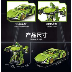 FORANGE FC9114 9114 non  MÀU XANH LÁ CÂY LÙI XE THẲNG bộ đồ chơi xếp lắp ráp ghép mô hình  ENGINE MORPH Kỹ Thuật Công Nghệ Cao Mô Hình Phương Tiện 721 khối