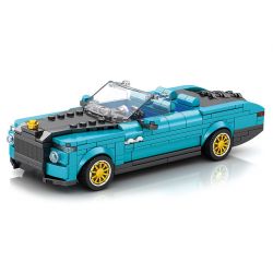 REOBRIX 688 non  ĐUÔI THUYỀN ROLLS ROYCE bộ đồ chơi xếp lắp ráp ghép mô hình Speed Champions Racing Cars ROLLS-ROYCE BOAT TAIL Đua Xe Công Thức 417 khối