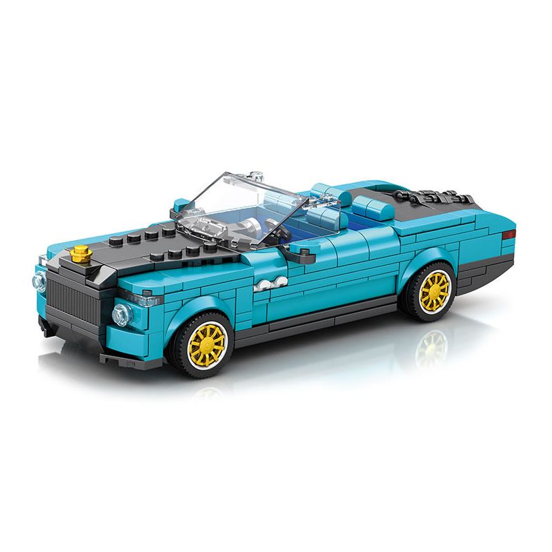 REOBRIX 688 non  ĐUÔI THUYỀN ROLLS ROYCE bộ đồ chơi xếp lắp ráp ghép mô hình Speed Champions Racing Cars ROLLS-ROYCE BOAT TAIL Đua Xe Công Thức 417 khối