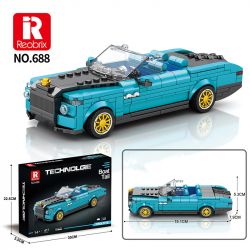 REOBRIX 688 non  ĐUÔI THUYỀN ROLLS ROYCE bộ đồ chơi xếp lắp ráp ghép mô hình Speed Champions Racing Cars ROLLS-ROYCE BOAT TAIL Đua Xe Công Thức 417 khối