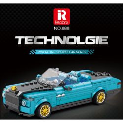 REOBRIX 688 non  ĐUÔI THUYỀN ROLLS ROYCE bộ đồ chơi xếp lắp ráp ghép mô hình Speed Champions Racing Cars ROLLS-ROYCE BOAT TAIL Đua Xe Công Thức 417 khối