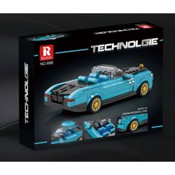 REOBRIX 688 non  ĐUÔI THUYỀN ROLLS ROYCE bộ đồ chơi xếp lắp ráp ghép mô hình Speed Champions Racing Cars ROLLS-ROYCE BOAT TAIL Đua Xe Công Thức 417 khối