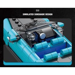 REOBRIX 688 non  ĐUÔI THUYỀN ROLLS ROYCE bộ đồ chơi xếp lắp ráp ghép mô hình Speed Champions Racing Cars ROLLS-ROYCE BOAT TAIL Đua Xe Công Thức 417 khối