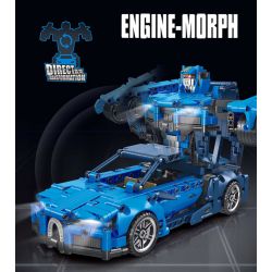 FORANGE FC9112 9112 non  MÀU XANH LÙI XE THẲNG bộ đồ chơi xếp lắp ráp ghép mô hình  ENGINE MORPH Kỹ Thuật Công Nghệ Cao Mô Hình Phương Tiện 717 khối