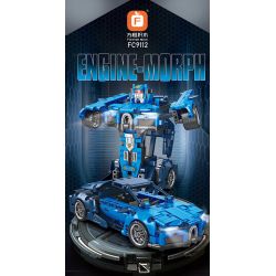 FORANGE FC9112 9112 non  MÀU XANH LÙI XE THẲNG bộ đồ chơi xếp lắp ráp ghép mô hình  ENGINE MORPH Kỹ Thuật Công Nghệ Cao Mô Hình Phương Tiện 717 khối