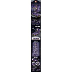 FORANGE FC9111 9111 non  TÍM LÙI XE THẲNG bộ đồ chơi xếp lắp ráp ghép mô hình  ENGINE MORPH Kỹ Thuật Công Nghệ Cao Mô Hình Phương Tiện 714 khối