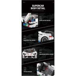 REOBRIX 687 non  LAMBORGHINI AVENTADOR SVJ bộ đồ chơi xếp lắp ráp ghép mô hình  Kỹ Thuật Công Nghệ Cao Mô Hình Phương Tiện 382 khối