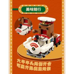 X AREA-X AB-002 non  TÀU CHẠY BẰNG HƠI NƯỚC bộ đồ chơi xếp lắp ráp ghép mô hình STEAM TRAIN