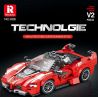 REOBRIX 686 non  FERRARI FXX-K V2 bộ đồ chơi xếp lắp ráp ghép mô hình  Kỹ Thuật Công Nghệ Cao Mô Hình Phương Tiện 392 khối