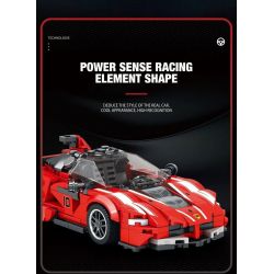 REOBRIX 686 non  FERRARI FXX-K V2 bộ đồ chơi xếp lắp ráp ghép mô hình  Kỹ Thuật Công Nghệ Cao Mô Hình Phương Tiện 392 khối