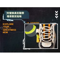 X AREA-X AX0030 0030 non  TRẠM ĐẾ GIÀY HỢP THỜI TRANG tỷ lệ 1:1 bộ đồ chơi xếp lắp ráp ghép mô hình Creator SNEAKER FACTORY Sáng Tạo