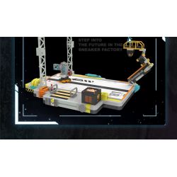 X AREA-X AX0030 0030 non  TRẠM ĐẾ GIÀY HỢP THỜI TRANG tỷ lệ 1:1 bộ đồ chơi xếp lắp ráp ghép mô hình Creator SNEAKER FACTORY Sáng Tạo