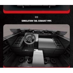 REOBRIX 685 non  BUGATTI CHIẾC XE MÀU ĐEN bộ đồ chơi xếp lắp ráp ghép mô hình Speed Champions Racing Cars BUGATTI LA VOITURE NOIRE Đua Xe Công Thức 339 khối