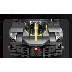 REOBRIX 685 non  BUGATTI CHIẾC XE MÀU ĐEN bộ đồ chơi xếp lắp ráp ghép mô hình Speed Champions Racing Cars BUGATTI LA VOITURE NOIRE Đua Xe Công Thức 339 khối