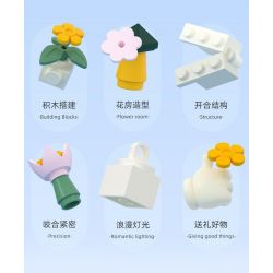 JAKI JK2362 2362 non  NHẠC VIỆN MONET bộ đồ chơi xếp lắp ráp ghép mô hình 502 khối