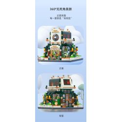 JAKI JK2362 2362 non  NHẠC VIỆN MONET bộ đồ chơi xếp lắp ráp ghép mô hình 502 khối