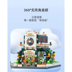 JAKI JK2362 2362 non  NHẠC VIỆN MONET bộ đồ chơi xếp lắp ráp ghép mô hình 502 khối