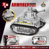 ZHEGAO QL0184 0184 non  XE TĂNG THEO DÕI ĐÈN HIỆU bộ đồ chơi xếp lắp ráp ghép mô hình Military Army ARMORED FIST Quân Sự Bộ Đội 353 khối