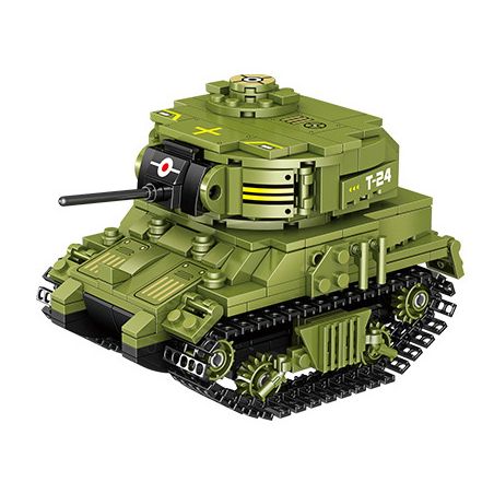 ZHEGAO QL0182 0182 non  XE TĂNG XÍCH HỔ bộ đồ chơi xếp lắp ráp ghép mô hình Military Army ARMORED FIST Quân Sự Bộ Đội 357 khối