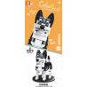 ZHEGAO 00915 non  HUSKY SIBERIA bộ đồ chơi xếp lắp ráp ghép mô hình CUTE PET SIBERIAN HUSKY 217 khối