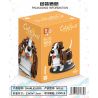 ZHEGAO 00911 non  CHÓ SĂN bộ đồ chơi xếp lắp ráp ghép mô hình CUTE PET CHARLES DOG 210 khối