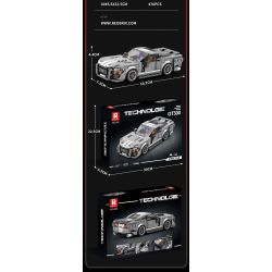 REOBRIX 682 non  MUSTANG RẮN HỔ MANG GT500 bộ đồ chơi xếp lắp ráp ghép mô hình Speed Champions Racing Cars SHELBY GT500 Đua Xe Công Thức 476 khối