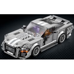 REOBRIX 682 non  MUSTANG RẮN HỔ MANG GT500 bộ đồ chơi xếp lắp ráp ghép mô hình Speed Champions Racing Cars SHELBY GT500 Đua Xe Công Thức 476 khối