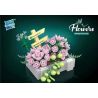 ZUANMA 097A 097B 097C 097D non  MỌNG NƯỚC bộ đồ chơi xếp lắp ráp ghép mô hình Flowers SUCCULENT Hoa 1105 khối