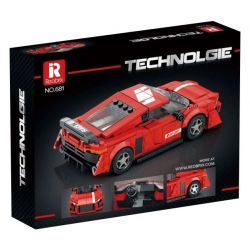 REOBRIX 681 non  AUDI R8 bộ đồ chơi xếp lắp ráp ghép mô hình Speed Champions Racing Cars Đua Xe Công Thức 413 khối