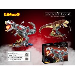 LINOOS LN4100 4100 non  NGƯỜI MÁY TYRANNOSAURUS REX bộ đồ chơi xếp lắp ráp ghép mô hình Creator Expert SEMI MECHANICAL TYRANNOSAURUS REX Chuyên Gia Sáng Tạo 1954 khối
