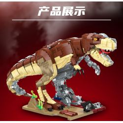 LINOOS LN4100 4100 non  NGƯỜI MÁY TYRANNOSAURUS REX bộ đồ chơi xếp lắp ráp ghép mô hình Creator Expert SEMI MECHANICAL TYRANNOSAURUS REX Chuyên Gia Sáng Tạo 1954 khối