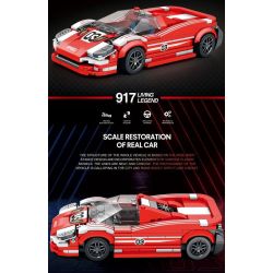 REOBRIX 680 non  PORSCHE 917 bộ đồ chơi xếp lắp ráp ghép mô hình Speed Champions Racing Cars Đua Xe Công Thức 355 khối