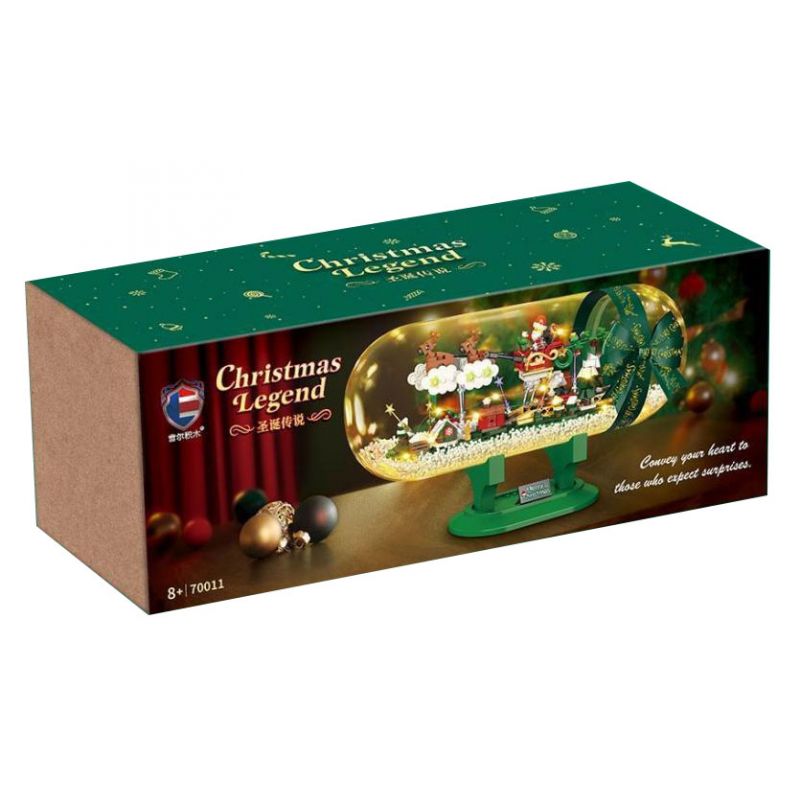 SHENZHEN RAEL ENTERTAINMENT 70011 non  HUYỀN THOẠI GIÁNG SINH bộ đồ chơi xếp lắp ráp ghép mô hình Christmas CHRISTMAS LEGEND