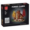 MorkModel 031073 Mork Model 031073 non  BIỆT THỰ NHÀ GỖ bộ đồ chơi xếp lắp ráp ghép mô hình FOREST CABIN 1668 khối