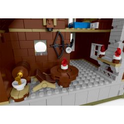 MorkModel 031073 Mork Model 031073 non  BIỆT THỰ NHÀ GỖ bộ đồ chơi xếp lắp ráp ghép mô hình FOREST CABIN 1668 khối