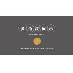 MorkModel 031073 Mork Model 031073 non  BIỆT THỰ NHÀ GỖ bộ đồ chơi xếp lắp ráp ghép mô hình FOREST CABIN 1668 khối