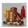 MorkModel 031073 Mork Model 031073 non  BIỆT THỰ NHÀ GỖ bộ đồ chơi xếp lắp ráp ghép mô hình FOREST CABIN 1668 khối