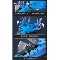 CADA DOUBLEE C56028 56028 non  MÁY BAY CHIẾN ĐẤU CÁ MẬP J-15 bộ đồ chơi xếp lắp ráp ghép mô hình  Kỹ Thuật Công Nghệ Cao Mô Hình Phương Tiện 1481 khối