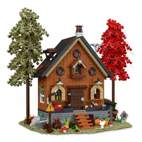 MorkModel 031072 Mork Model 031072 non  KIYA HAI bộ đồ chơi xếp lắp ráp ghép mô hình FOREST CABIN 1643 khối