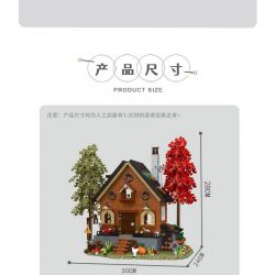 MorkModel 031072 Mork Model 031072 non  KIYA HAI bộ đồ chơi xếp lắp ráp ghép mô hình FOREST CABIN 1643 khối