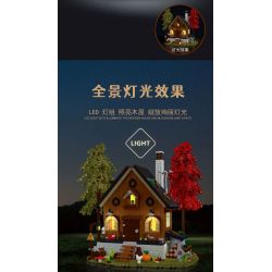 MorkModel 031072 Mork Model 031072 non  KIYA HAI bộ đồ chơi xếp lắp ráp ghép mô hình FOREST CABIN 1643 khối