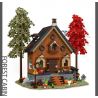 MorkModel 031072 Mork Model 031072 non  KIYA HAI bộ đồ chơi xếp lắp ráp ghép mô hình FOREST CABIN 1643 khối