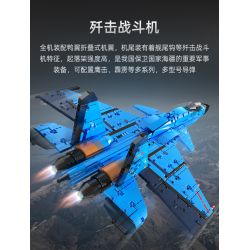 CADA DOUBLEE C56028 56028 non  MÁY BAY CHIẾN ĐẤU CÁ MẬP J-15 bộ đồ chơi xếp lắp ráp ghép mô hình  Kỹ Thuật Công Nghệ Cao Mô Hình Phương Tiện 1481 khối