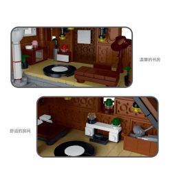 MorkModel 031072 Mork Model 031072 non  KIYA HAI bộ đồ chơi xếp lắp ráp ghép mô hình FOREST CABIN 1643 khối