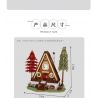 MorkModel 031071 Mork Model 031071 non  CABIN TAM GIÁC bộ đồ chơi xếp lắp ráp ghép mô hình FOREST CABIN 1689 khối