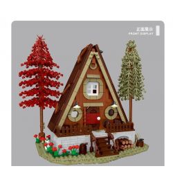 MorkModel 031071 Mork Model 031071 non  CABIN TAM GIÁC bộ đồ chơi xếp lắp ráp ghép mô hình FOREST CABIN 1689 khối