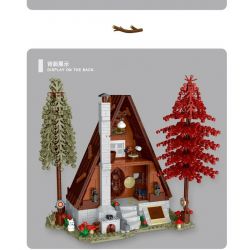 MorkModel 031071 Mork Model 031071 non  CABIN TAM GIÁC bộ đồ chơi xếp lắp ráp ghép mô hình FOREST CABIN 1689 khối